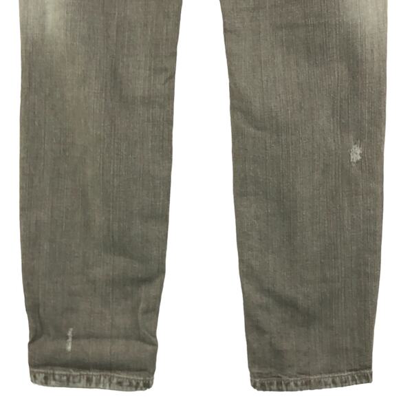 Free People Womens Size W30 Jeans Ripped Distressed Straight Leg Denim Grey - Picture 8 of 13